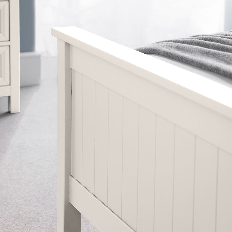 Maine Solid Pine High Hearboard Bed Frame by Lavishway | Wooden Beds-61865