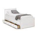 Maisie Pine White Captains Bed by Lavishway | Wooden Beds-61835