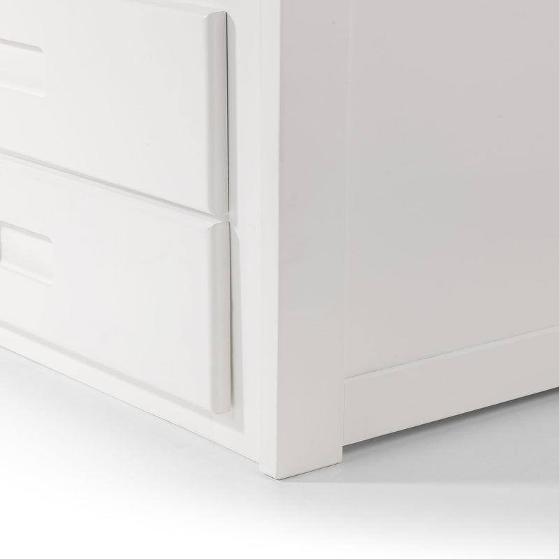 Maisie Pine White Captains Bed by Lavishway | Wooden Beds-61842