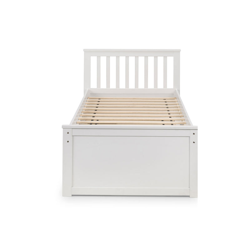 Maisie Pine White Captains Bed by Lavishway | Wooden Beds-61839