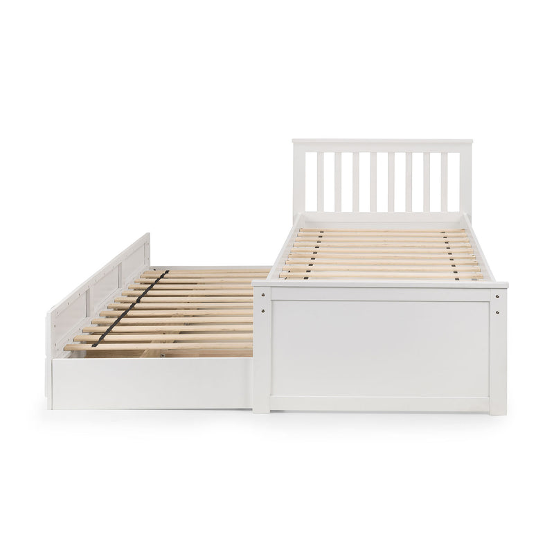 Maisie Pine White Captains Bed by Lavishway | Wooden Beds-61838