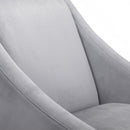 Maison Grey Velvet Accent Chair by Lavishway | Velvet Sofa-61828