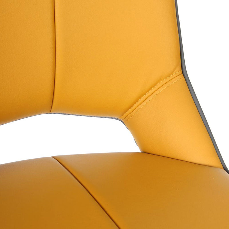 Mako Swivel Faux Leather Bar Chair Lavishway UK