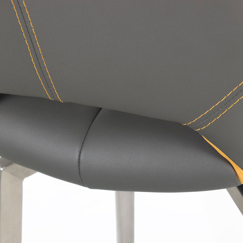 Mako Swivel Faux Leather Bar Chair Lavishway UK