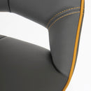 Mako Swivel Faux Leather Bar Chair by Lavishway | Bar Stools-27345