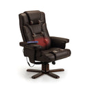 Malmo Massage Recliner Chair and Footstool by Lavishway | Recliner Armchairs-61823