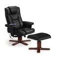 Malmo Massage Recliner Chair and Footstool by Lavishway | Recliner Armchairs-61822