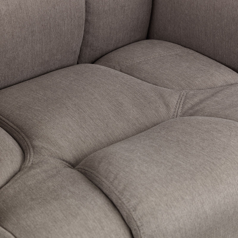 Malmo Swivel Recliner Chair & Footstool by Lavishway | Recliner Armchairs-61811