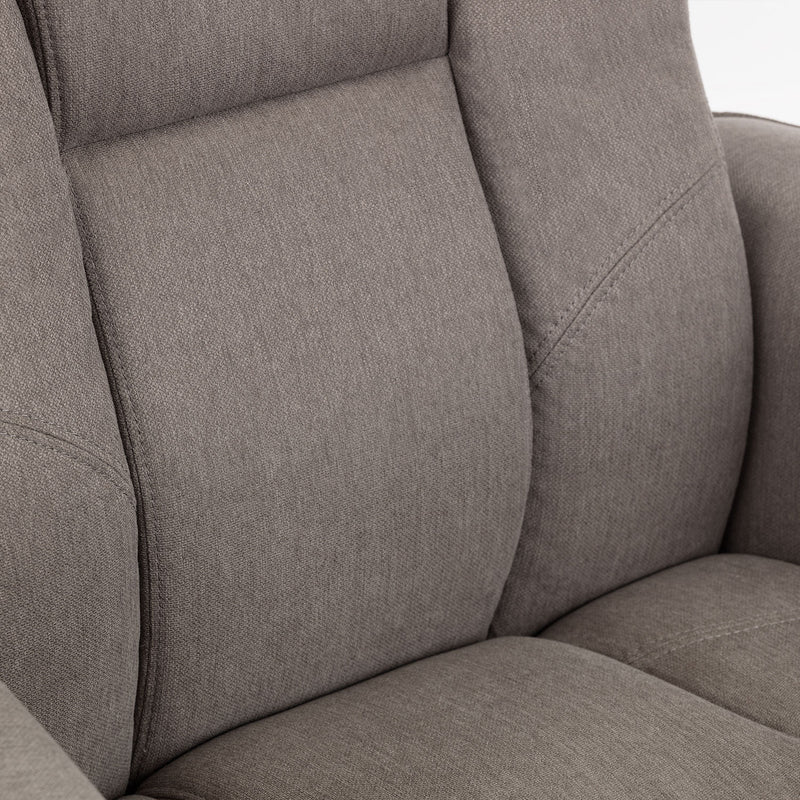 Malmo Swivel Recliner Chair & Footstool by Lavishway | Recliner Armchairs-61810