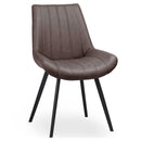 Malmo Faux Leather Dining Chair by Lavishway | Dining Chairs-51022