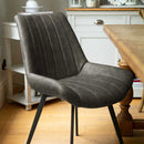 Malmo Faux Leather Dining Chair by Lavishway | Dining Chairs-51019