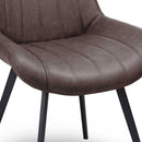 Malmo Faux Leather Dining Chair by Lavishway | Dining Chairs-51026