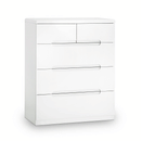 Manhattan White 3 Over 2 Chest Of Drawers by Lavishway | Chest Of Drawers-61787