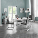 Manhattan White High Gloss Dining Table by Lavishway | Dining Tables-61772
