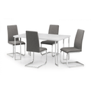 Manhattan White High Gloss Dining Table by Lavishway | Dining Tables-61774