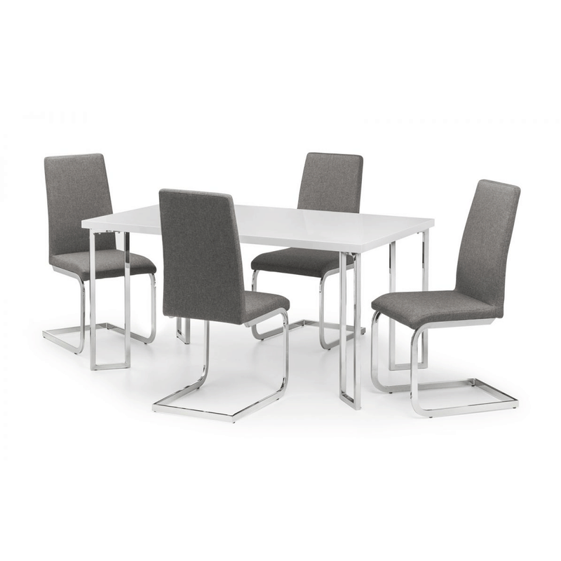 Manhattan White High Gloss Dining Table by Lavishway | Dining Tables-61774