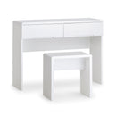 Manhattan High Gloss 2 Drawers Dressing Table by Lavishway | Dressing Tables-61757