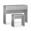 Manhattan High Gloss 2 Drawers Dressing Table by Lavishway | Dressing Tables-61761