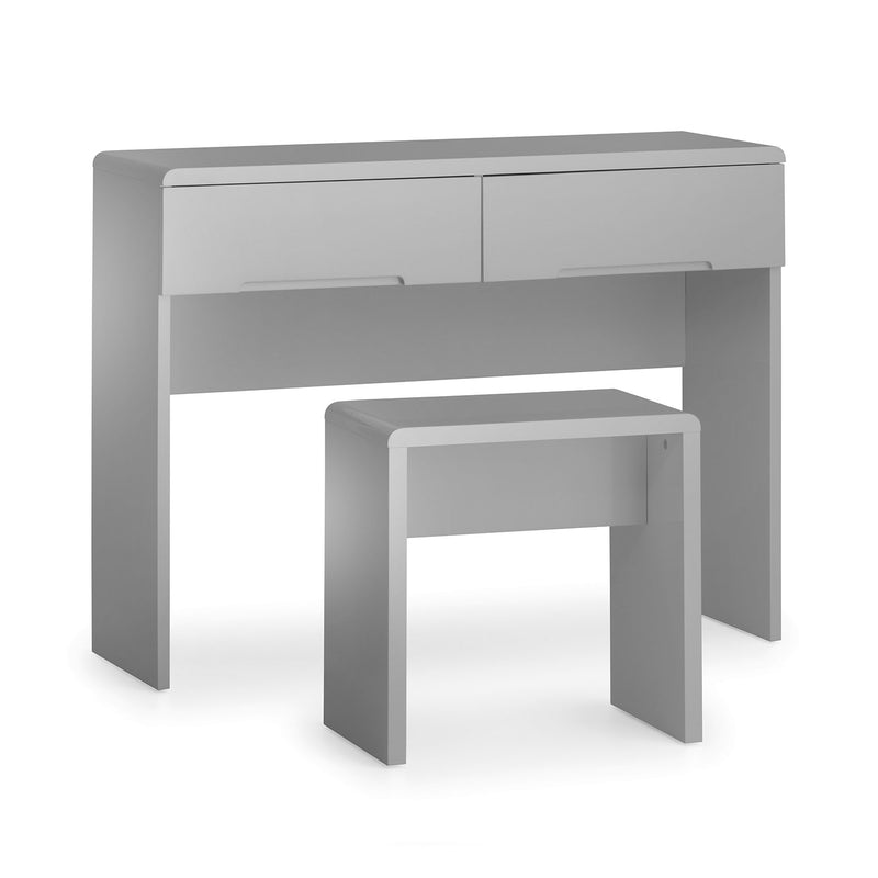 Manhattan High Gloss 2 Drawers Dressing Table by Lavishway | Dressing Tables-61761