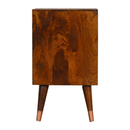 Manila Copper Brass 2 Drawers Bedside Table by Lavishway | Bedside Tables-58922