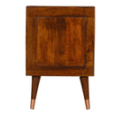 Manila Copper Brass 2 Drawers Bedside Table by Lavishway | Bedside Tables-58921