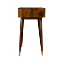 Manila Copper Brass 1 Drawer Writing Desk by Lavishway | Reclaimed Wood Desks-58883