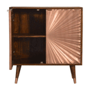 Manila Copper Brass 2 Doors Cabinet by Lavishway | Hallway Cabinets-58903