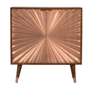 Manila Copper Brass 2 Doors Cabinet by Lavishway | Hallway Cabinets-58904