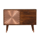 Manila Copper Brass 1 Door Hallway Cabinet by Lavishway | Hallway Cabinets-58885