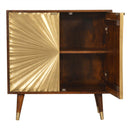 Manila Gold Brass 2 Doors Cabinet by Lavishway | Hallway Cabinets-58777