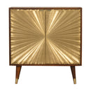 Manila Gold Brass 2 Doors Cabinet by Lavishway | Hallway Cabinets-58776