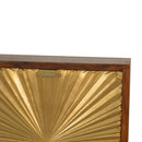 Manila Gold Brass 2 Drawers Bedside Table by Lavishway | Bedside Tables-58795