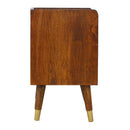 Manila Gold Brass Single Drawer Bedside Table by Lavishway | Bedside Tables-58868