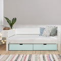 Manis 2 Drawers Contemporary White Bed by Lavishway | Wooden Beds-26493