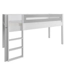 Manis White Mid Sleeper Bed & Safety Rail by Lavishway | Wooden Beds-26415