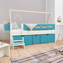 Manis Contemporary Wooden Bed Shelf by Lavishway | Bed Shelf-26196