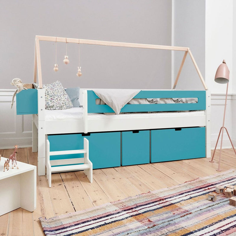 Manis Contemporary Wooden Bed Shelf by Lavishway | Bed Shelf-26196