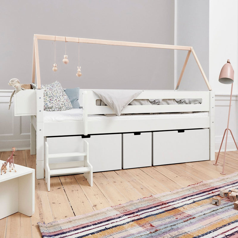 Manis Contemporary Wooden Bed Shelf by Lavishway | Bed Shelf-26192