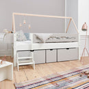 Manis Contemporary Wooden Bed Shelf by Lavishway | Bed Shelf-26194