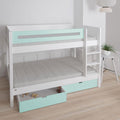 Manis White 2 Drawers Bunk Bed by Lavishway | Wooden Beds-26276