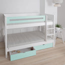 Manis White 2 Drawers Bunk Bed by Lavishway | Wooden Beds-26276