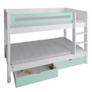 Manis White 2 Drawers Bunk Bed by Lavishway | Wooden Beds-26287