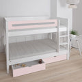 Manis White 2 Drawers Bunk Bed by Lavishway | Wooden Beds-26280