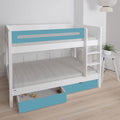 Manis White 2 Drawers Bunk Bed by Lavishway | Wooden Beds-26278