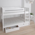 Manis White 2 Drawers Bunk Bed by Lavishway | Wooden Beds-26279