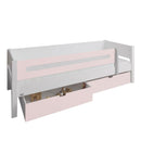 Manis White 2 Drawers Bed & Safety Rail by Lavishway | Wooden Beds-26458
