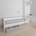 Manis White 2 Drawers Bed & Safety Rail by Lavishway | Wooden Beds-26455