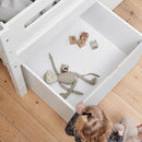 Manis White 3 Deep Drawers Bed & Safety Rail by Lavishway | Wooden Beds-26388