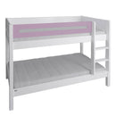 Manis Contemporary White Bunk Bed by Lavishway | Wooden Beds-26230