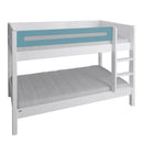 Manis Contemporary White Bunk Bed by Lavishway | Wooden Beds-26231